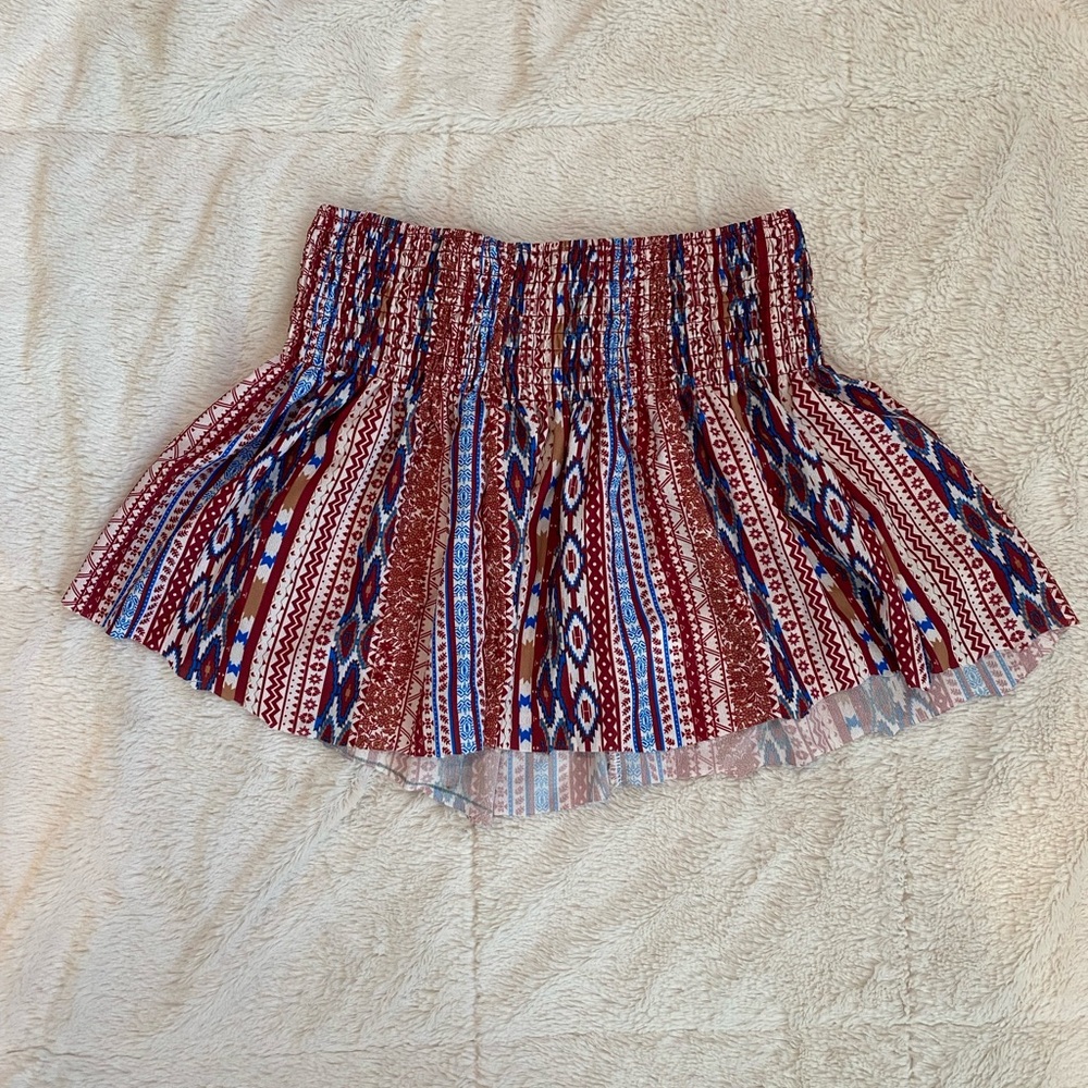 Multicolor Mini girls skirt